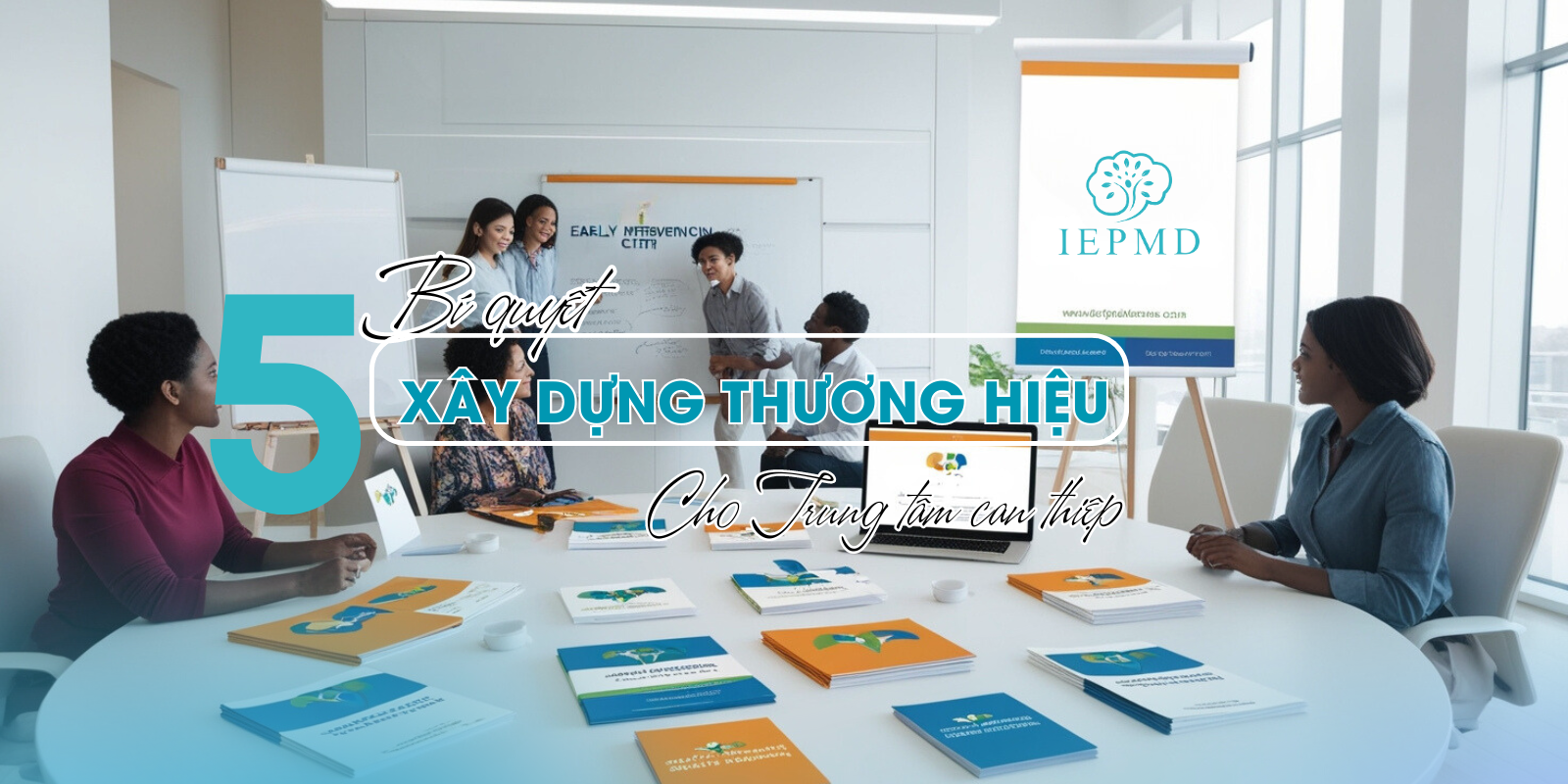 hình ảnh xây dựng thương hiệu trung tâm can thiệp